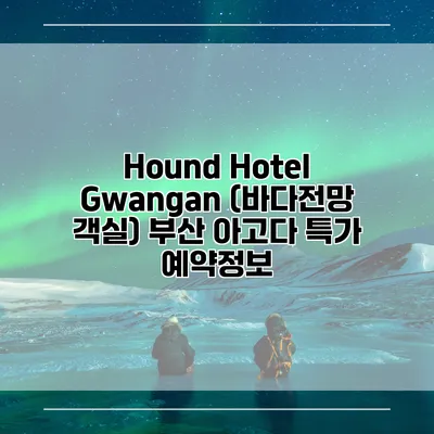 Hound Hotel Gwangan (바다전망 객실) 부산 아고다 특가 예약정보