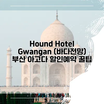 Hound Hotel Gwangan (바다전망) 부산 아고다 할인예약 꿀팁