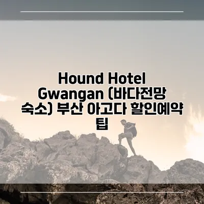 Hound Hotel Gwangan (바다전망 숙소) 부산 아고다 할인예약 팁