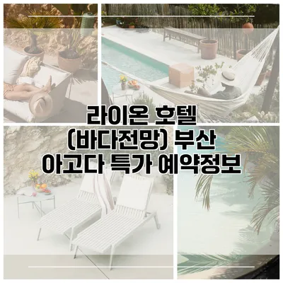 라이온 호텔 (바다전망) 부산 아고다 특가 예약정보