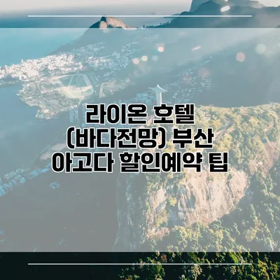 라이온 호텔 (바다전망) 부산 아고다 할인예약 팁