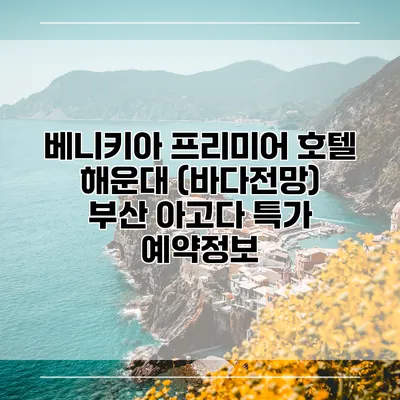 베니키아 프리미어 호텔 해운대 (바다전망) 부산 아고다 특가 예약정보