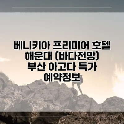 베니키아 프리미어 호텔 해운대 (바다전망) 부산 아고다 특가 예약정보