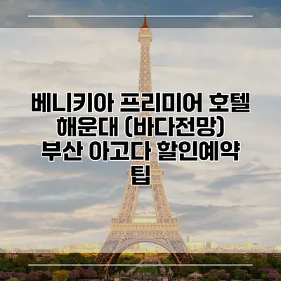 베니키아 프리미어 호텔 해운대 (바다전망) 부산 아고다 할인예약 팁