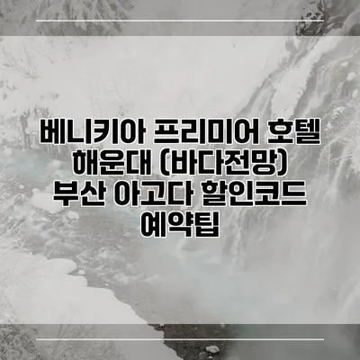 베니키아 프리미어 호텔 해운대 (바다전망) 부산 아고다 할인코드 예약팁