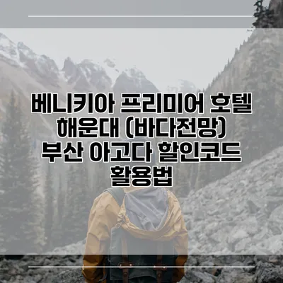 베니키아 프리미어 호텔 해운대 (바다전망) 부산 아고다 할인코드 활용법