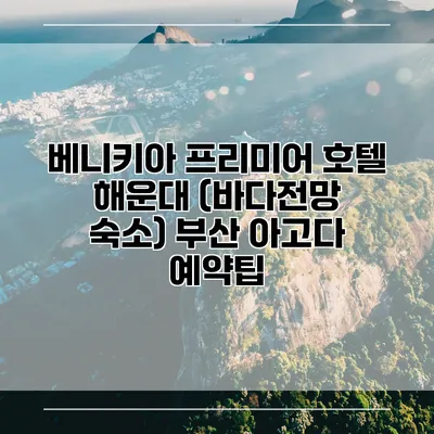 베니키아 프리미어 호텔 해운대 (바다전망 숙소) 부산 아고다 예약팁