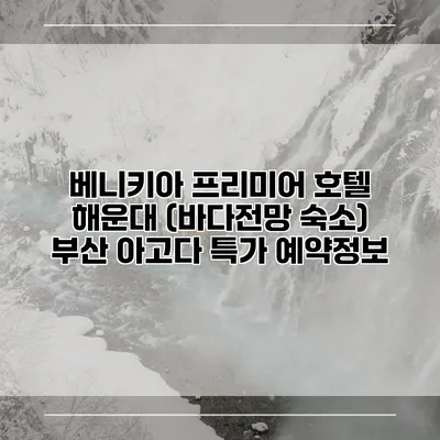 베니키아 프리미어 호텔 해운대 (바다전망 숙소) 부산 아고다 특가 예약정보