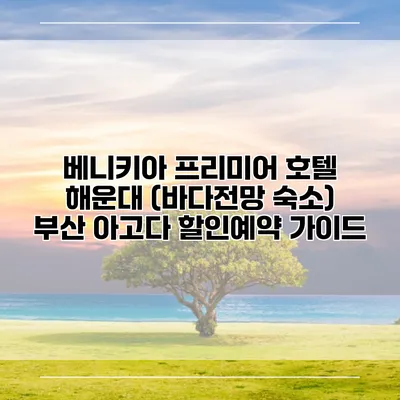 베니키아 프리미어 호텔 해운대 (바다전망 숙소) 부산 아고다 할인예약 가이드