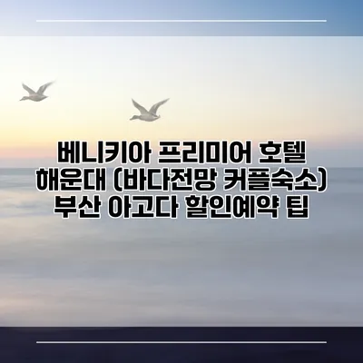 베니키아 프리미어 호텔 해운대 (바다전망 커플숙소) 부산 아고다 할인예약 팁