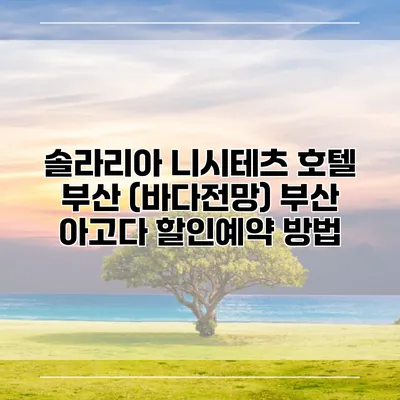 솔라리아 니시테츠 호텔 부산 (바다전망) 부산 아고다 할인예약 방법