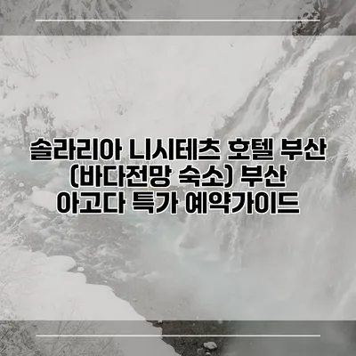 솔라리아 니시테츠 호텔 부산 (바다전망 숙소) 부산 아고다 특가 예약가이드