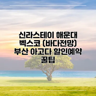 신라스테이 해운대 벡스코 (바다전망) 부산 아고다 할인예약 꿀팁