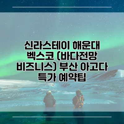 신라스테이 해운대 벡스코 (바다전망 비즈니스) 부산 아고다 특가 예약팁