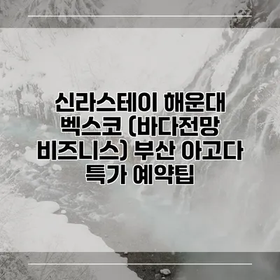 신라스테이 해운대 벡스코 (바다전망 비즈니스) 부산 아고다 특가 예약팁