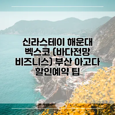 신라스테이 해운대 벡스코 (바다전망 비즈니스) 부산 아고다 할인예약 팁