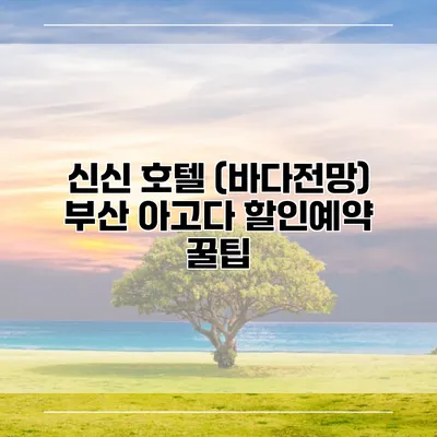 신신 호텔 (바다전망) 부산 아고다 할인예약 꿀팁