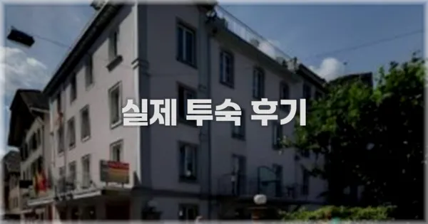 💬 실제 투숙 후기