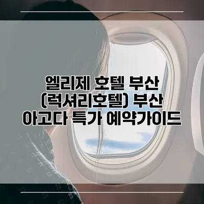 엘리제 호텔 부산 (럭셔리호텔) 부산 아고다 특가 예약가이드