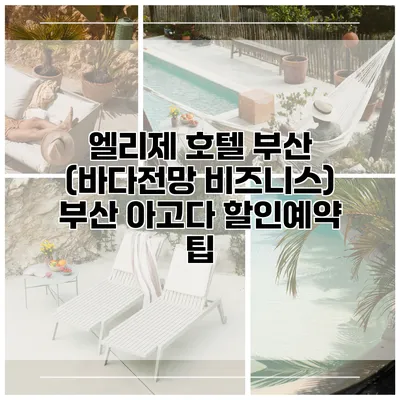 엘리제 호텔 부산 (바다전망 비즈니스) 부산 아고다 할인예약 팁