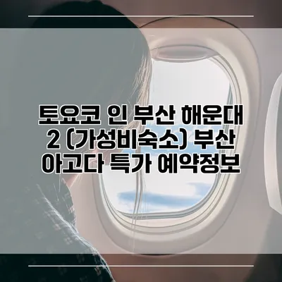 토요코 인 부산 해운대 2 (가성비숙소) 부산 아고다 특가 예약정보