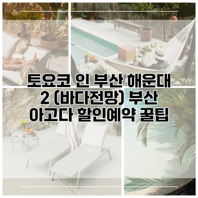 토요코 인 부산 해운대 2 (바다전망) 부산 아고다 할인예약 꿀팁