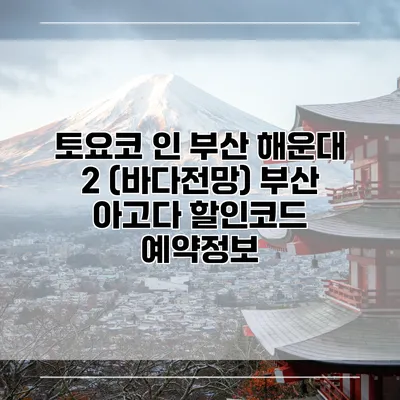 토요코 인 부산 해운대 2 (바다전망) 부산 아고다 할인코드 예약정보