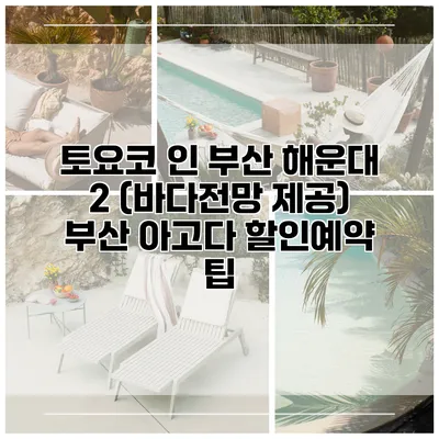 토요코 인 부산 해운대 2 (바다전망 제공) 부산 아고다 할인예약 팁