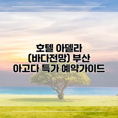 호텔 아델라 (바다전망) 부산 아고다 특가 예약가이드